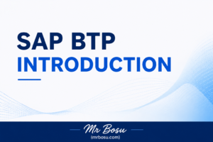 SAP BTP Introduction